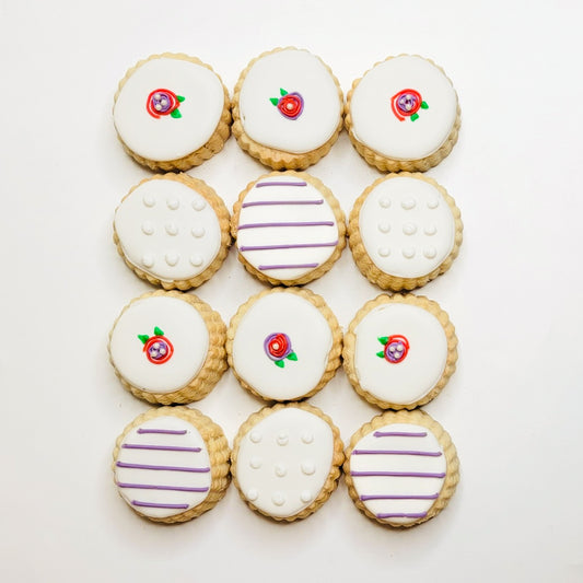 12-piece "Rosette" Shortbread Cookies Gift Box