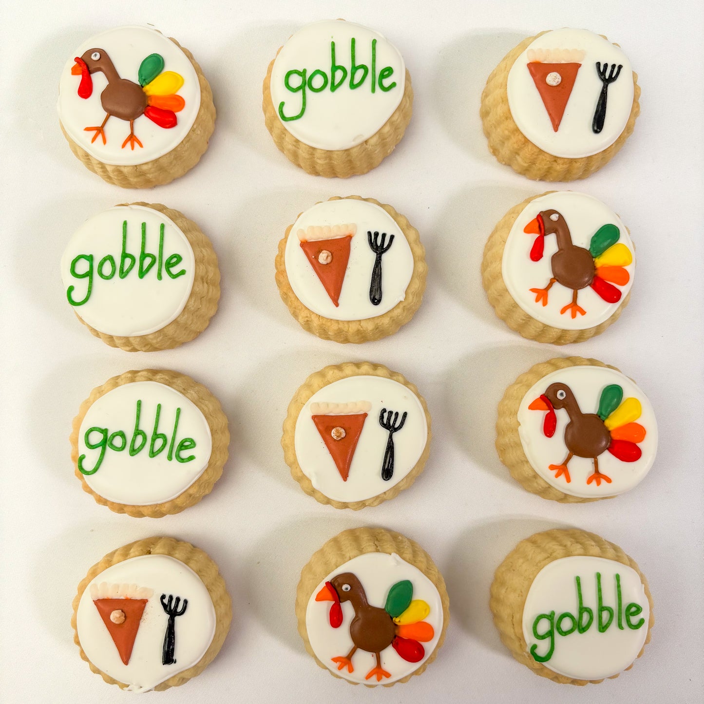 12-piece "Gobble" Shortbread Cookies Gift Box