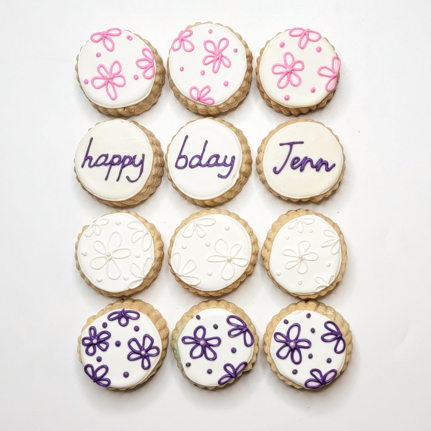 Personalized "Happy Birthday" Shortbread Cookies Gift Box