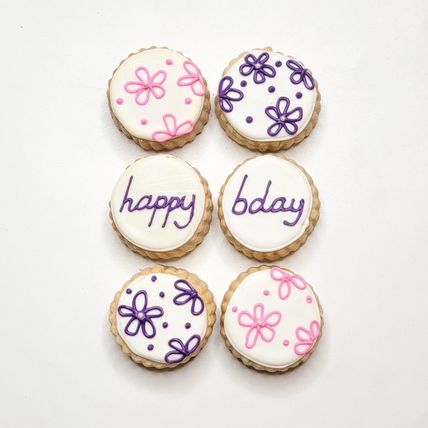 Personalized "Happy Birthday" Shortbread Cookies Gift Box