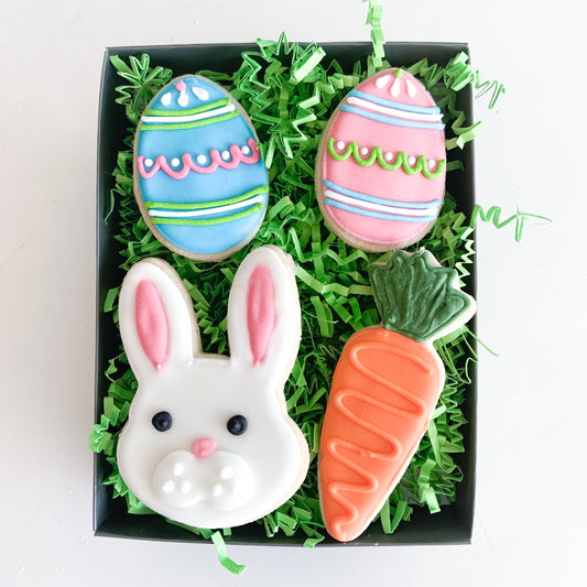 4-pc Bunny Basket Shortbread Gift Tin | Gourmet Cookies in Dallas, TX