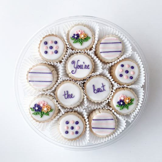 "You're the Best" Bouquet Shortbread Cookie Gift Box