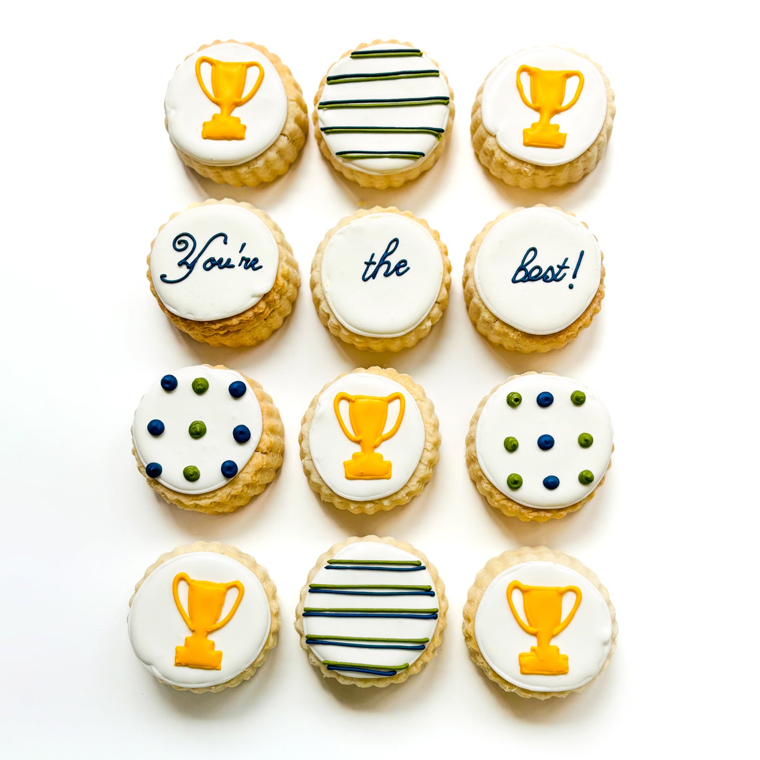 "You're the Best" Dad's Day Shortbread Cookie Gift Box - 12-piece