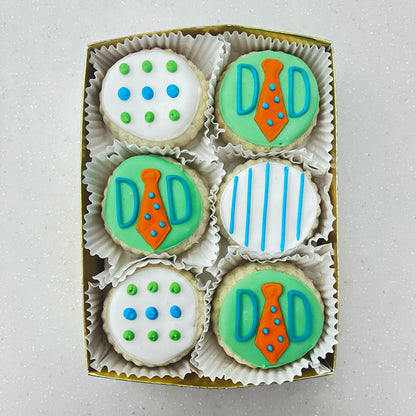 "Dad's Day" Shortbread Cookies Gift Tin (6 or 12 piece)