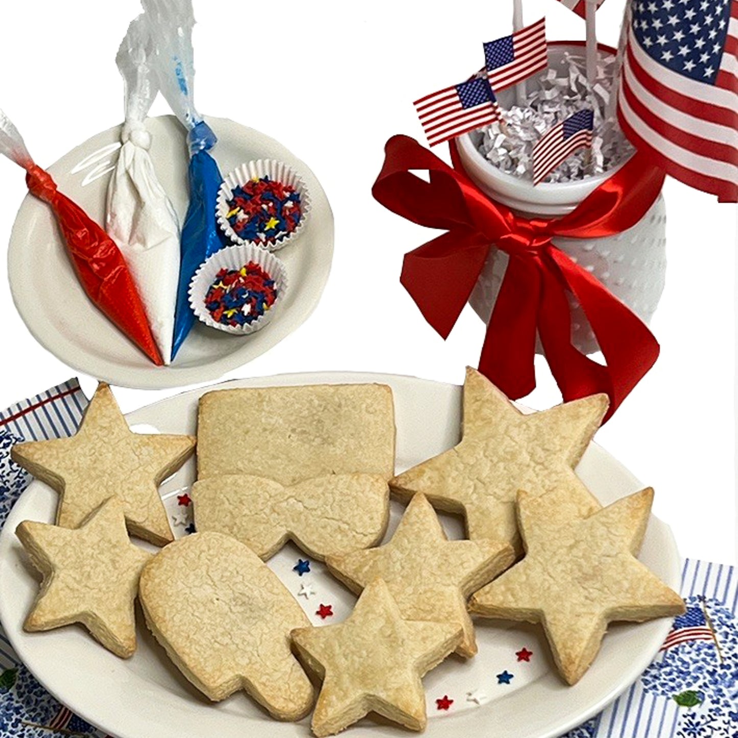 4th of July Patriotic Cookie DIY Decorating Kit - Pickup Only
