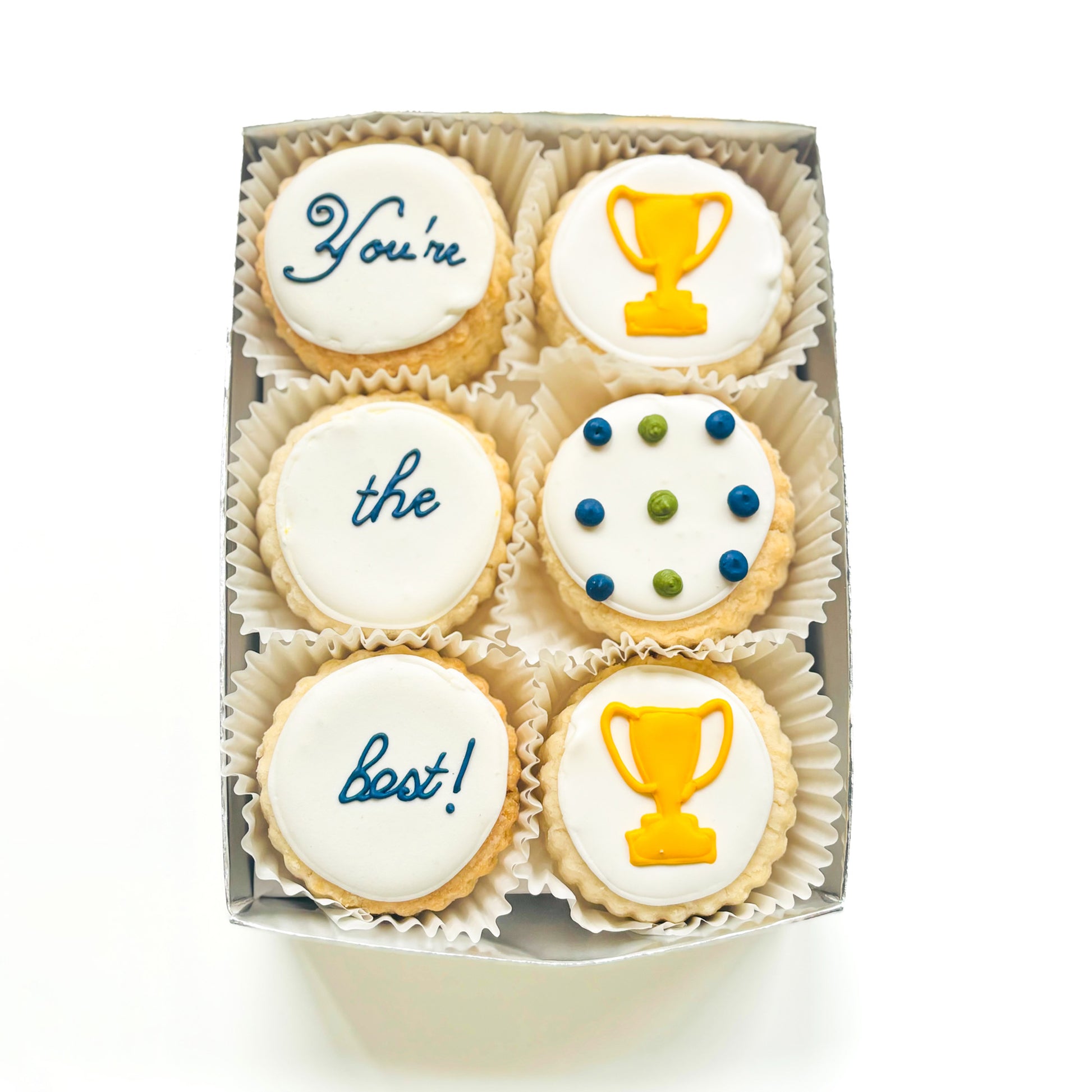 "You're the Best" Dad's Day Shortbread Cookie Gift Box - 6-piece