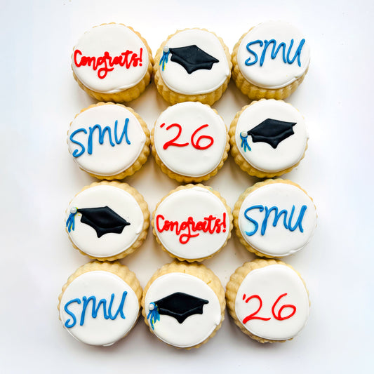 Le Gourmet Baking - Dallas, Texas - College Graduation shortbread cookies gift box