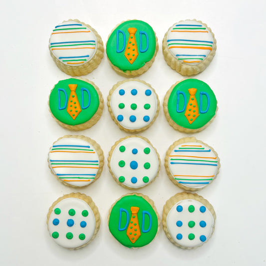 "Dad's Day" Shortbread Cookies Gift Tin (6 or 12 piece)