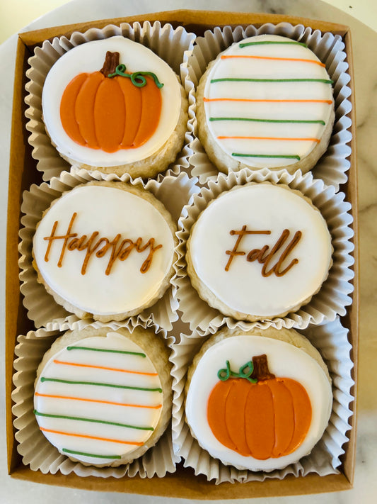 NEW - "Happy Fall" 6-Piece Shortbread Gift Tin