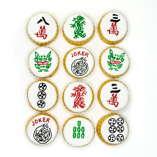 NEW - Mahjong 12-piece Shortbread Cookie Gift Box