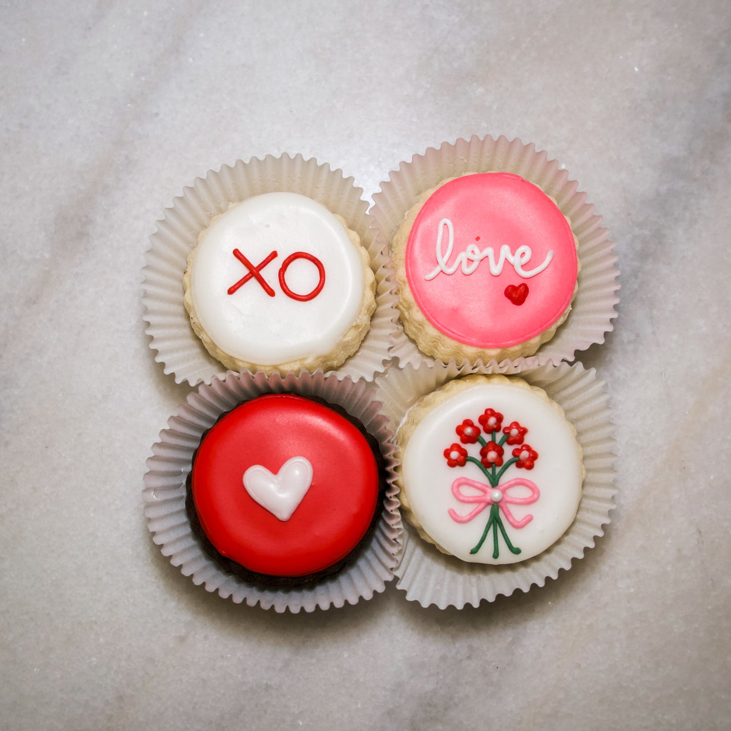 4-piece "Love Combo" Shortbread Cookies Gift Tin
