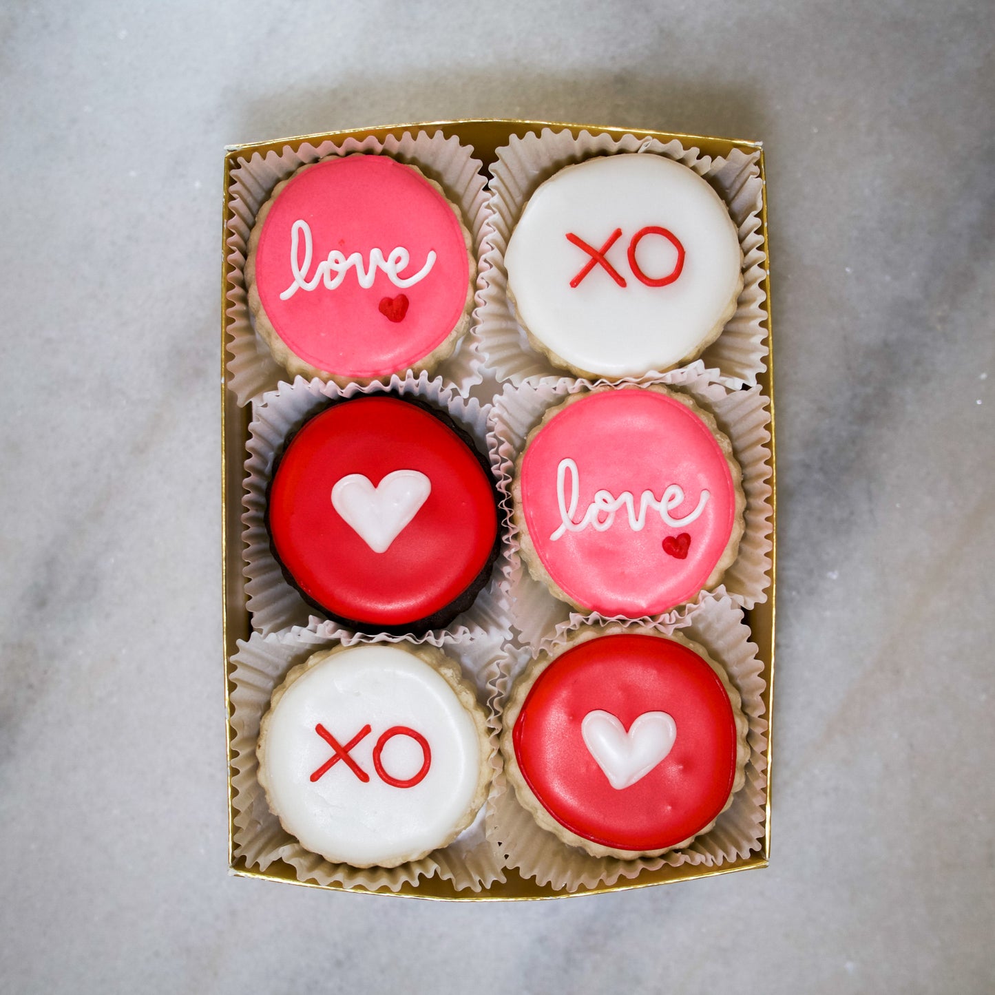 6-piece "Love Combo" Shortbread Cookies Gift Tin