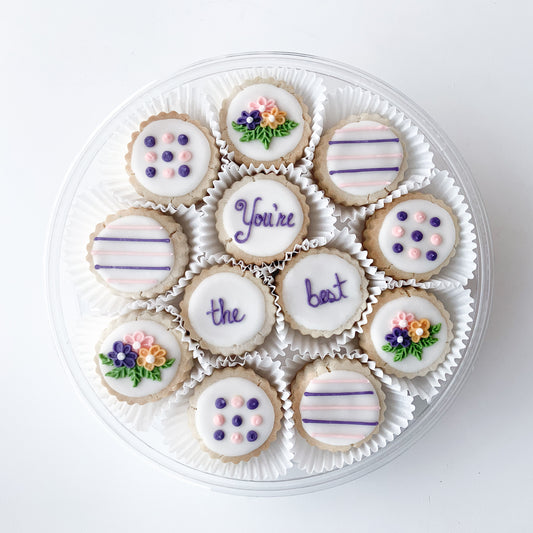 "You're the Best" Bouquet Shortbread Cookie Gift Tin