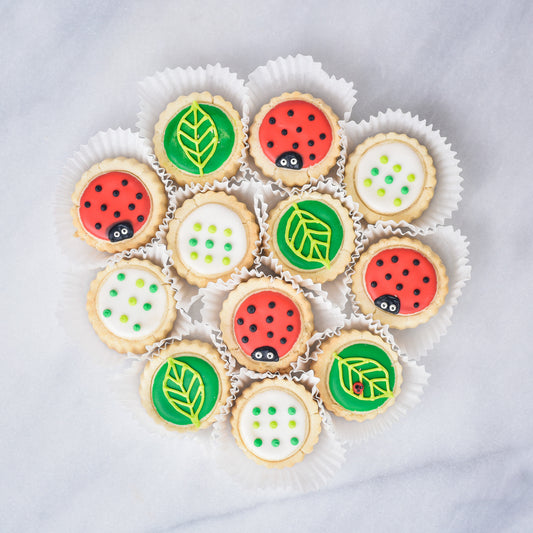 Ladybug-Leaf Gift Tin - Gourmet Cookies, Custom Shortbreads & Holiday Gifts | Dallas, TX
